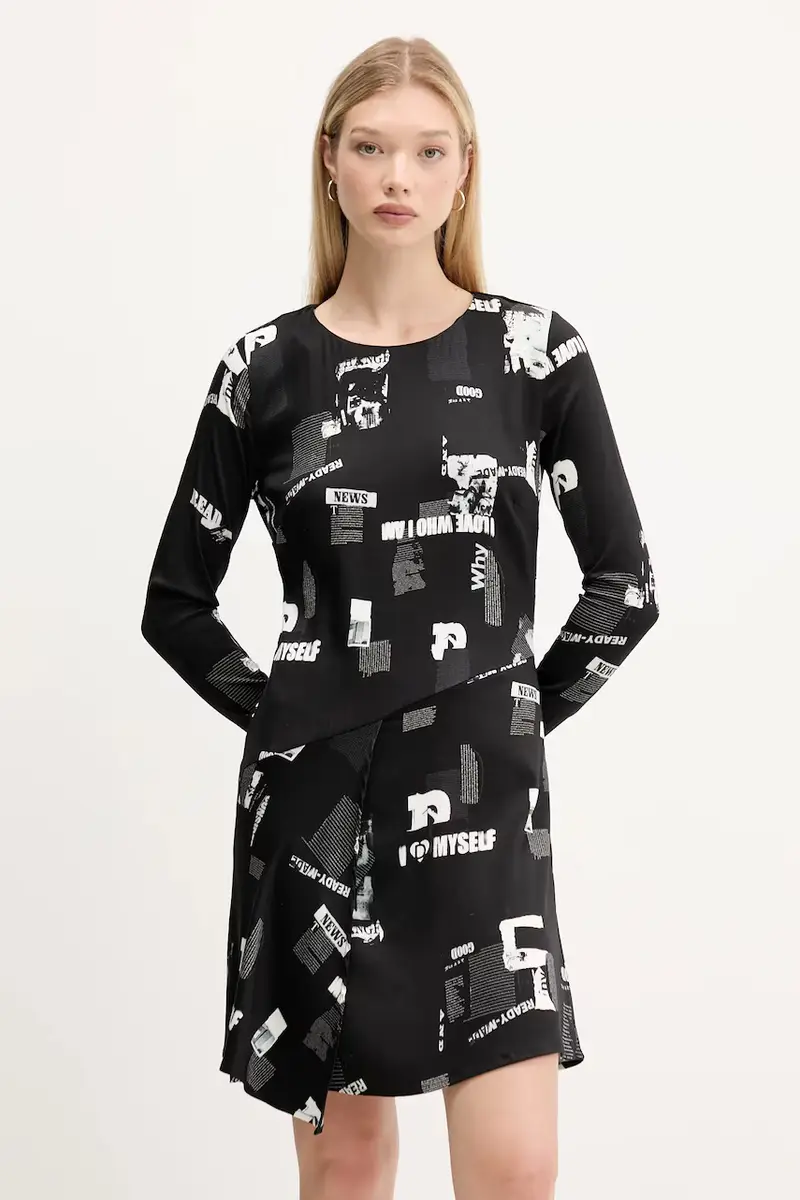 vestito NEWSCORTO colore nero 25WWVW29