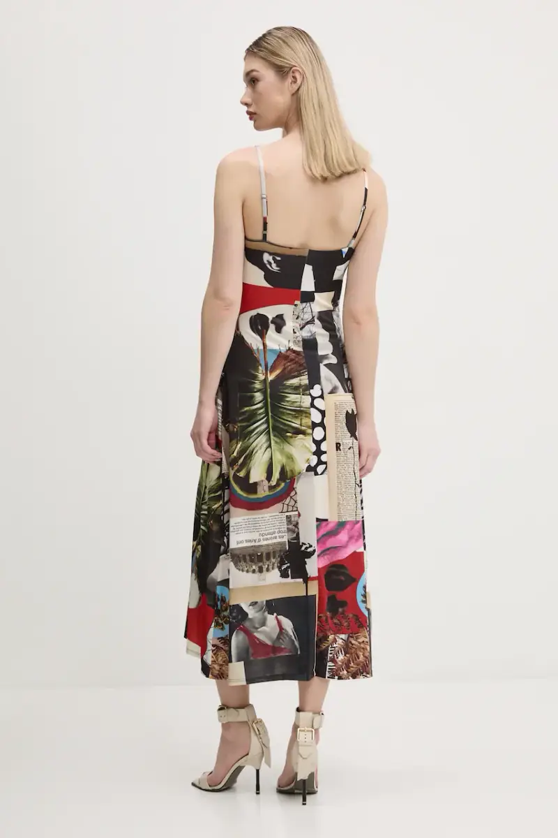 vestito NEWSPAPER COLL colore nero 25SWVK40 miniatura 3