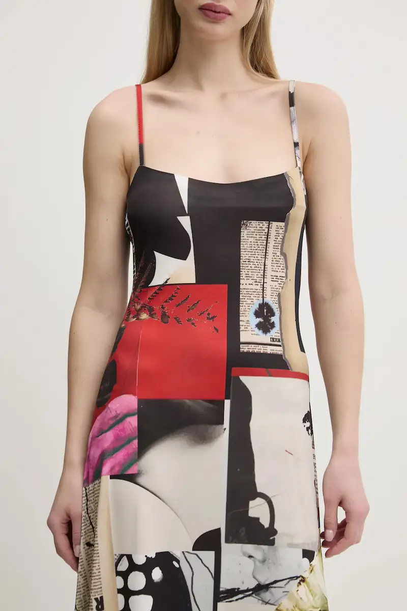 vestito NEWSPAPER COLL colore nero 25SWVK40 miniatura 5