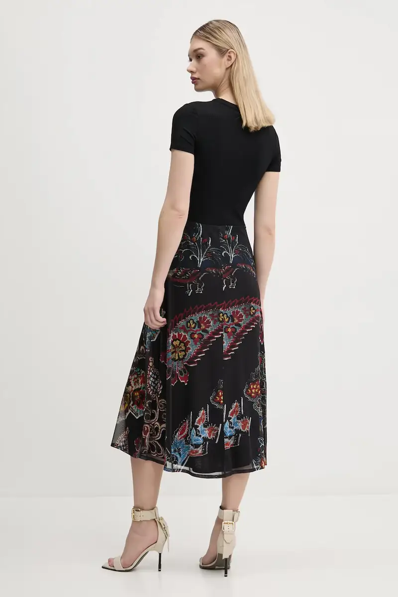 vestito PAISLEY MESH_LACROIX colore nero 25SWVK32 miniatura 3