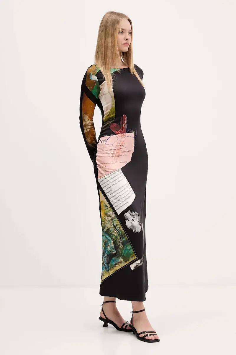 vestito PATCH FIONA colore nero 25WWVW08 miniatura 2