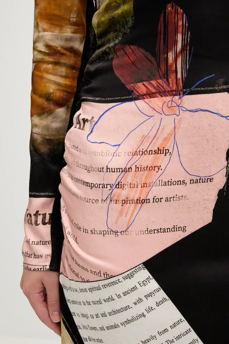 vestito PATCH FIONA colore nero 25WWVW08 miniatura 5