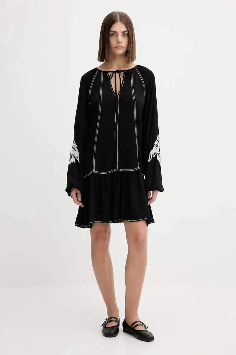 vestito SILVIANEGRO colore nero 25WWVW19 miniatura 2