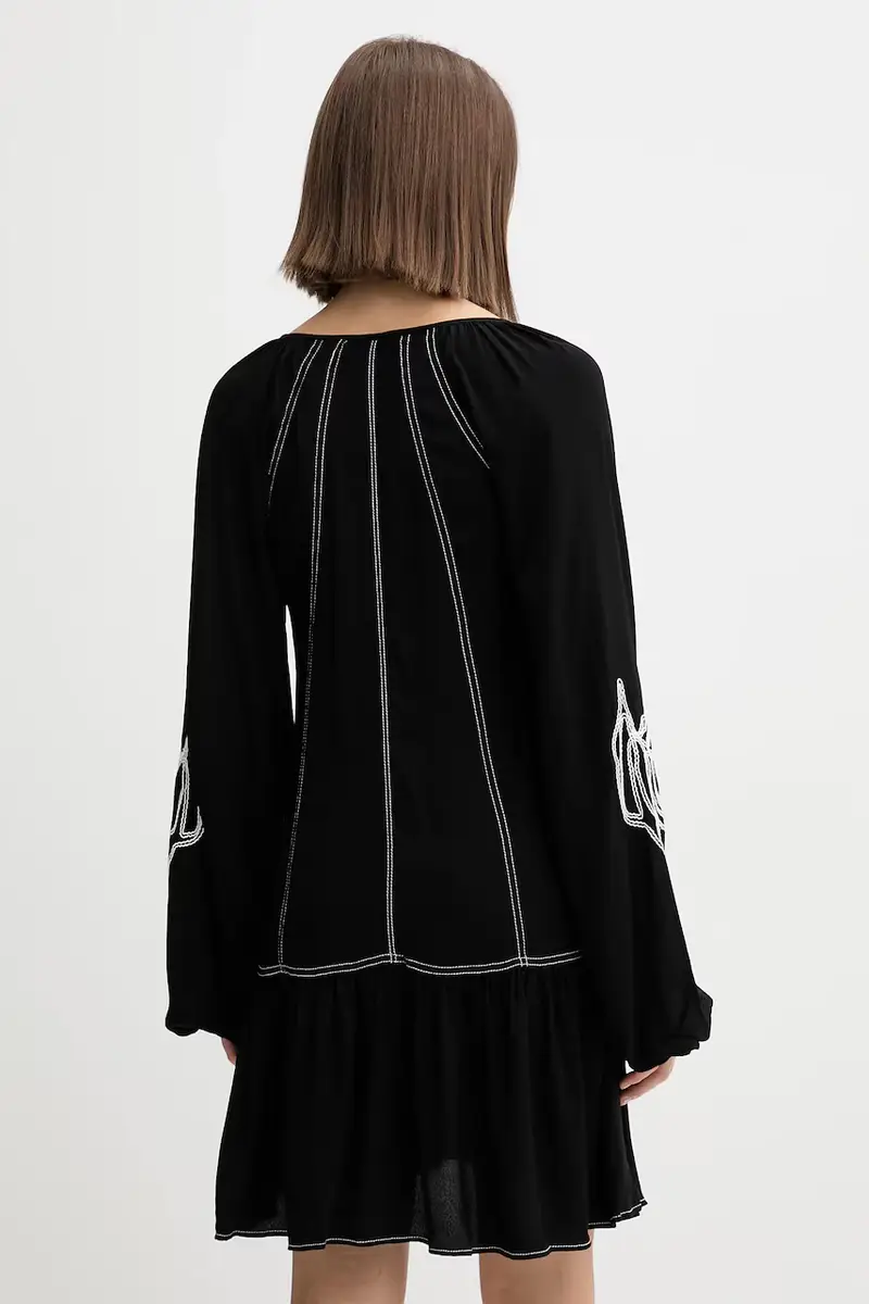 vestito SILVIANEGRO colore nero 25WWVW19 miniatura 3