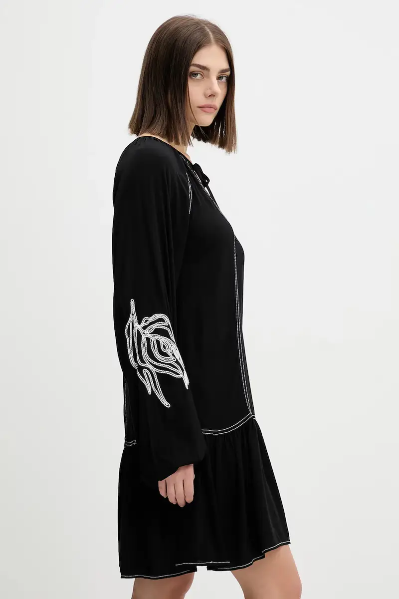 vestito SILVIANEGRO colore nero 25WWVW19 miniatura 4