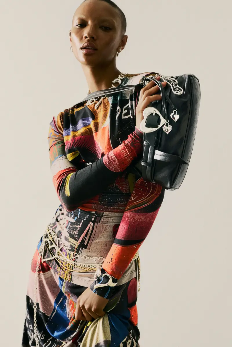 VESTITO STAMPATO BOCAS BLACK miniatura 2