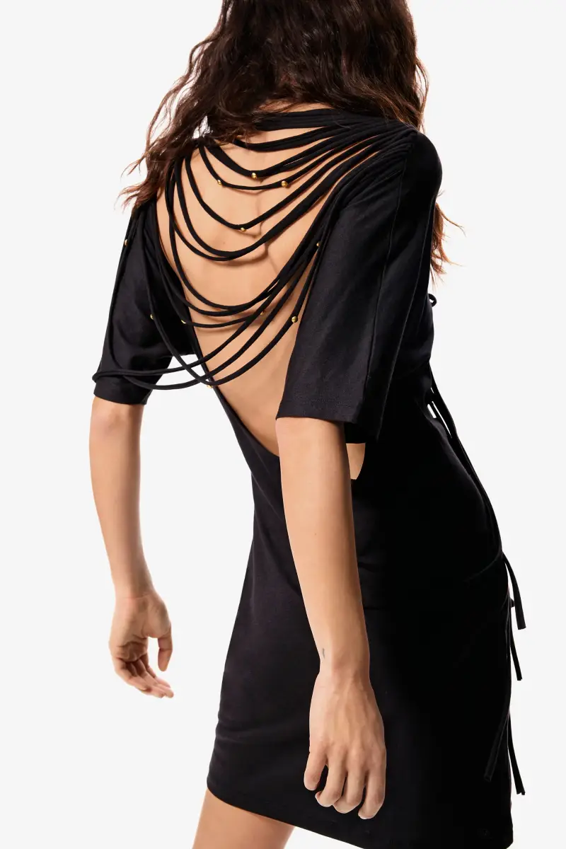 Vestito voluminoso masha popova BLACK