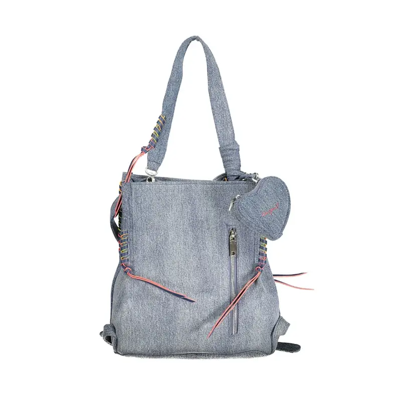 Zaino Donna Azzurro Logo