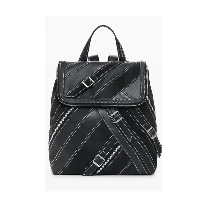 Zaino Donna Fibonacci Hampton con Spalline Regolabili Nero