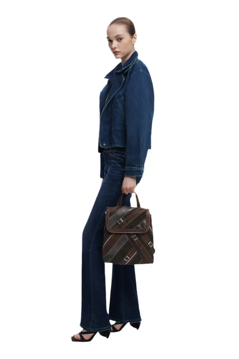 Zaino Donna Marrone Fibonacci Hampton Mini miniatura 2