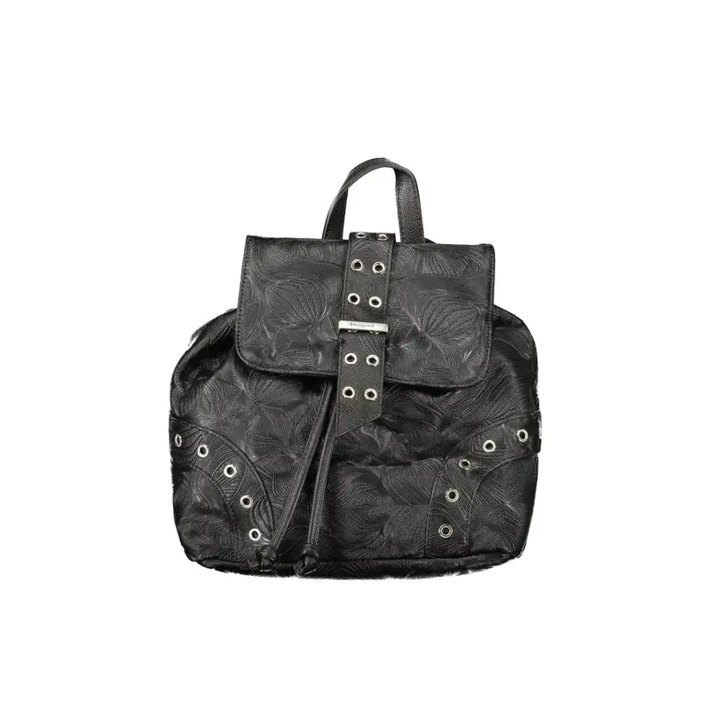 Zaino Donna Nero Chiusura a Coulisse