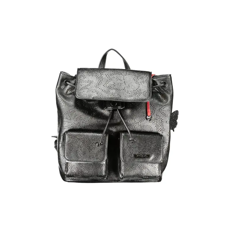 Zaino Donna Nero Chiusura a Coulisse