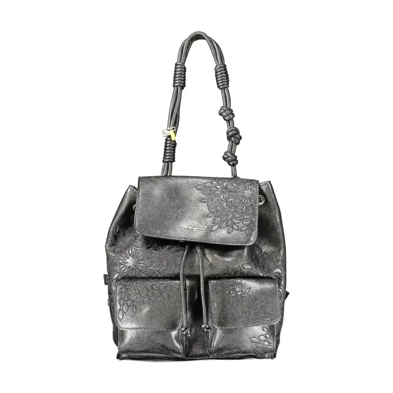 Zaino Donna Nero Chiusura a Coulisse