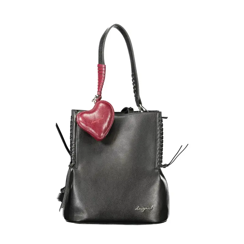 Zaino Donna Nero Dettagli a Contrasto