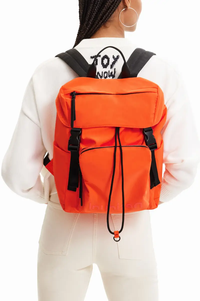 Zaino grande riciclato ORANGE miniatura 2