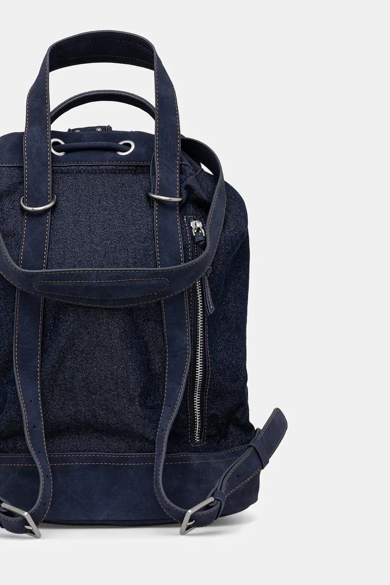 zaino in denim BINDELLA K donna colore blu navy 25WAKD06 miniatura 3