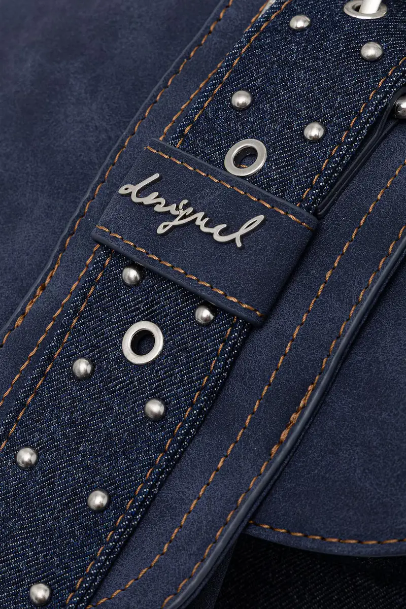 zaino in denim BINDELLA K donna colore blu navy 25WAKD06 miniatura 4