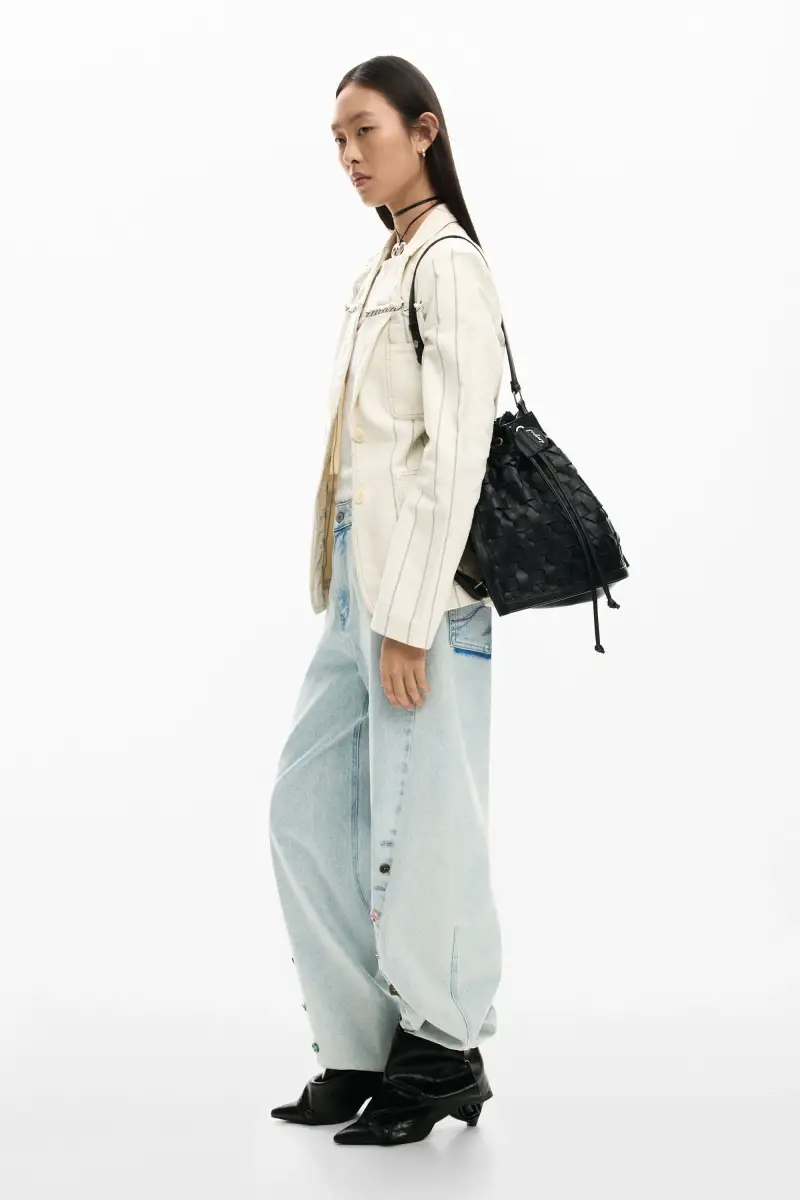 Zaino intrecciato BLACK miniatura 2