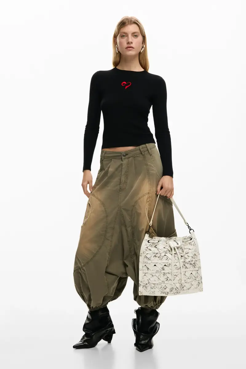 Desigual Zaino medio multicolore con lettering miniatura 2