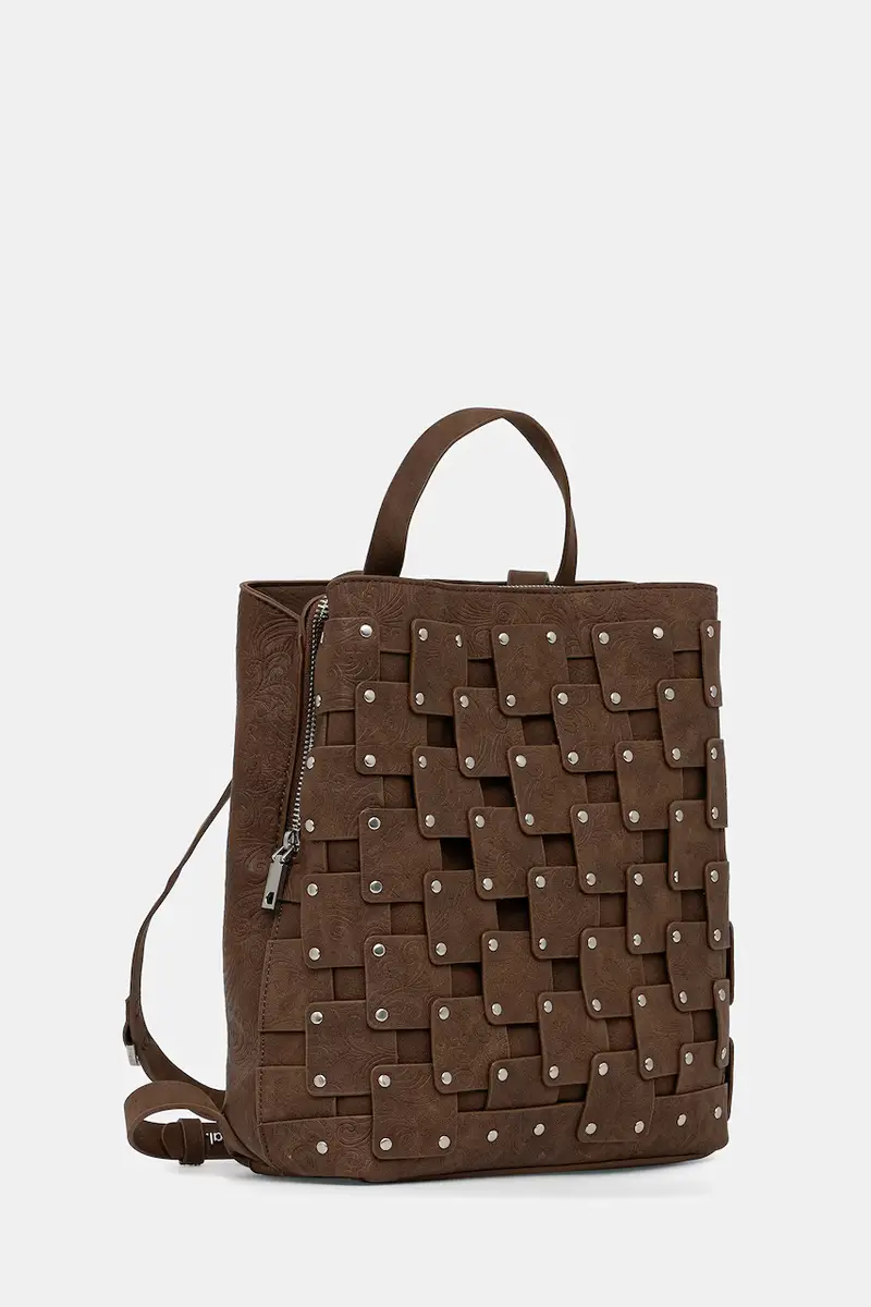 zaino NEW PATCH 1 CHOC donna colore marrone con applicazione 25WAKP39 miniatura 2