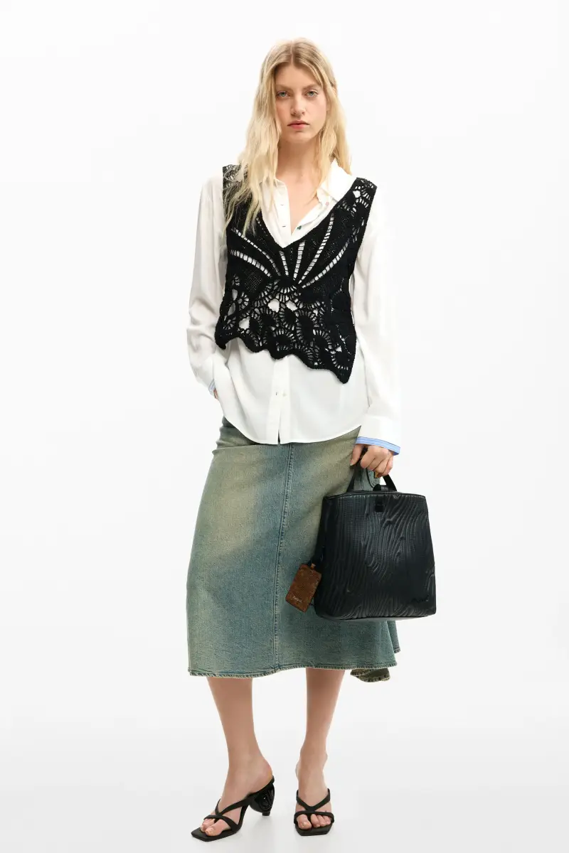 Zaino piccolo con rilievo BLACK miniatura 2