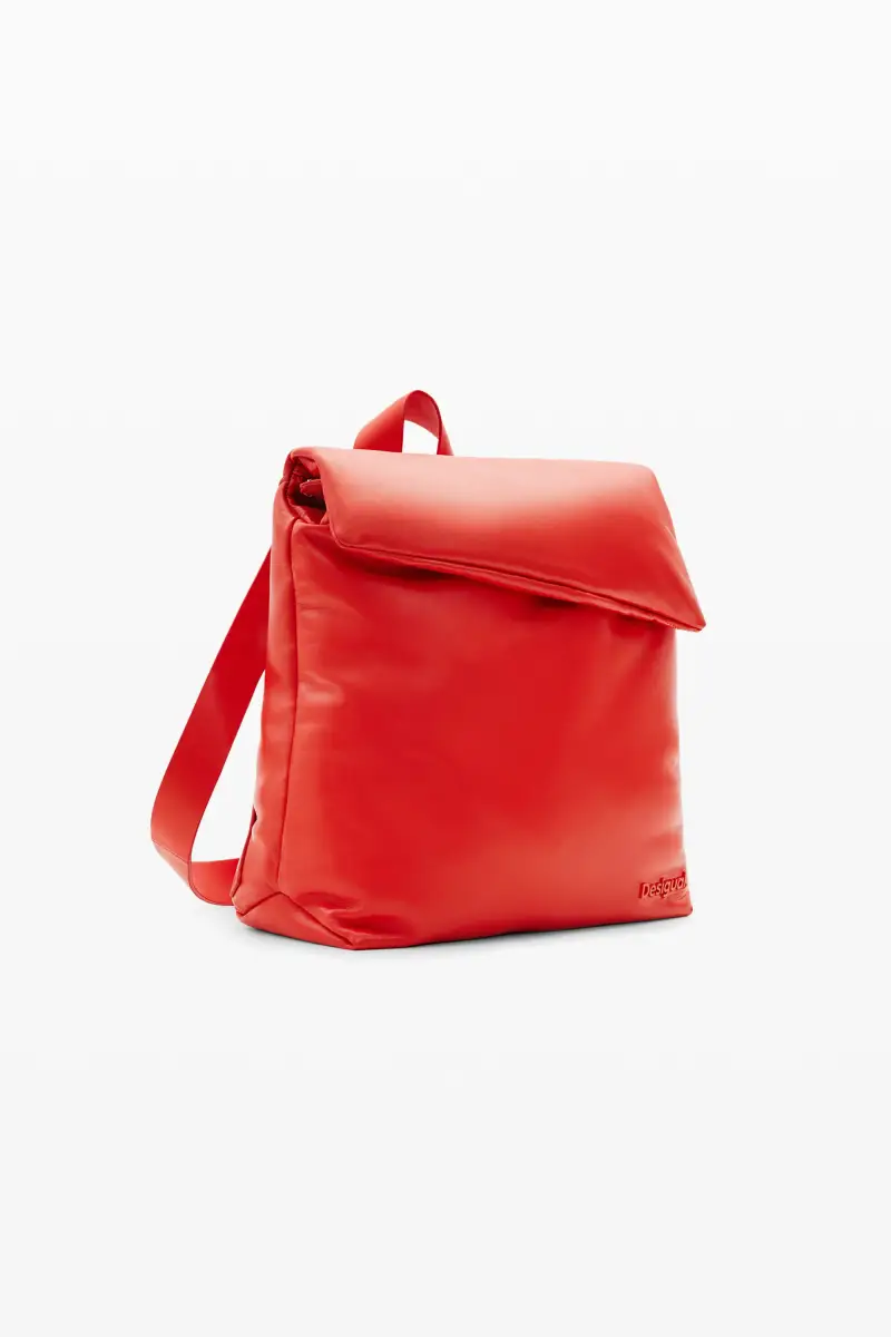 Zaino piccolo pelle ORANGE miniatura 2