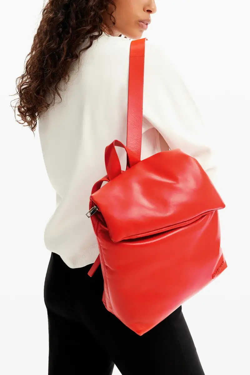 Zaino piccolo pelle ORANGE