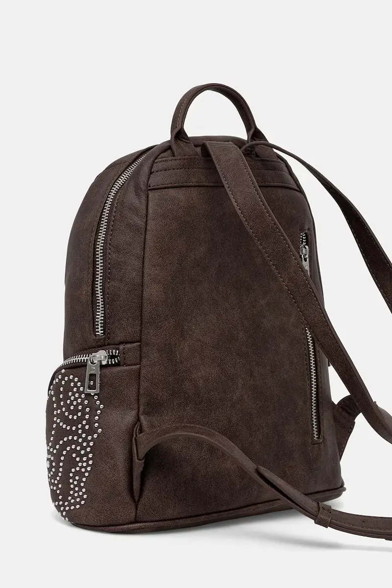 zaino POKER FACE CHEST donna colore marrone con applicazione 25WAKP22 miniatura 3