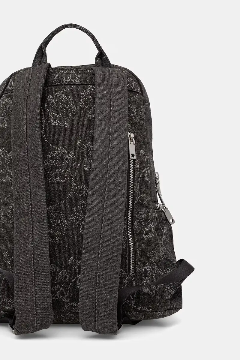 zaino WHISKEY EMBROIDERY 0 donna colore grigio con applicazione 25WAKD07 miniatura 3