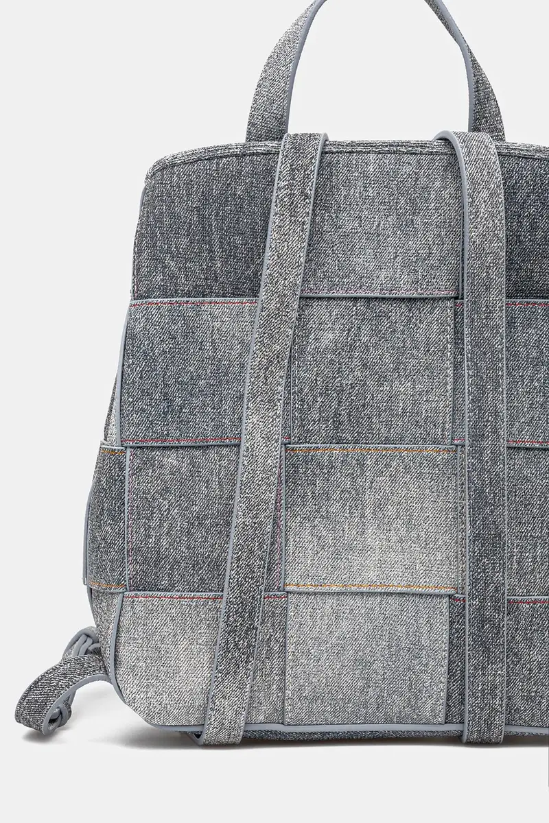 zaino YOKO PU DENIM SU donna colore grigio 25SAKP09 miniatura 3