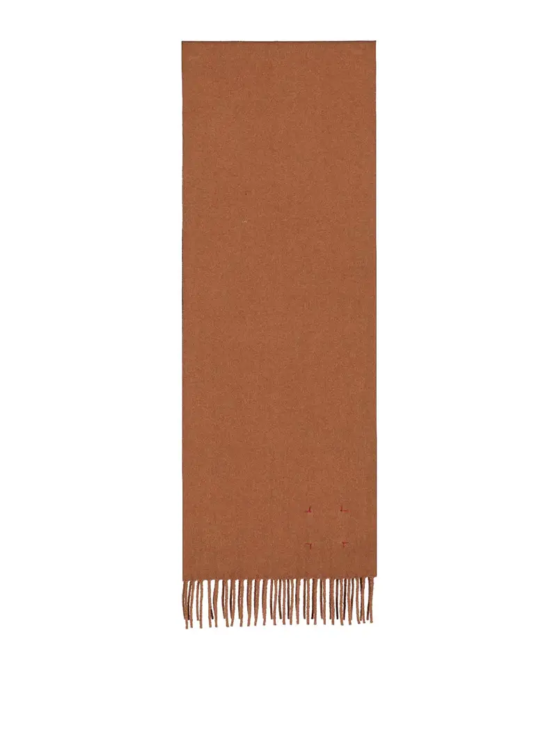 Sciarpa frange Marrone