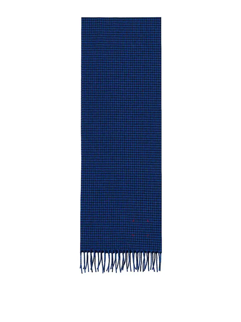 Sciarpa quadretti Blu
