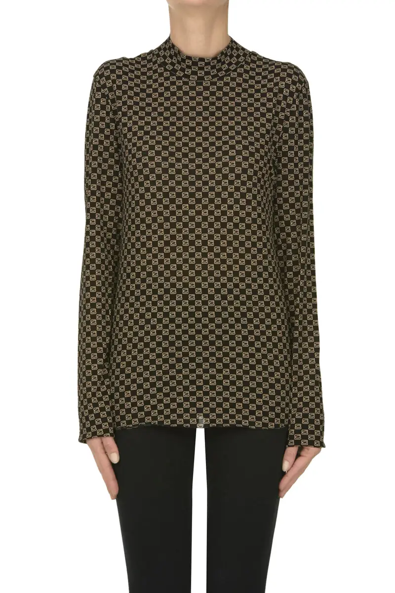 Top Emma monogram Nero