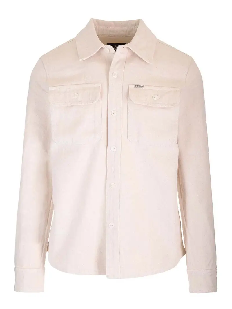 Camicia di denim vacante Bianco