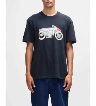 per uomo D261MTS148 Maglietta nera Drovers Dog (S), Nero, Casual, Cotone, Manica corta