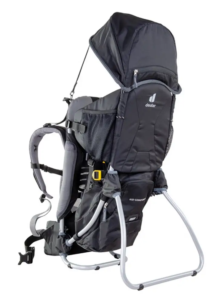 Zaino trekking porta bimbo Deuter Kid Comfort I Nero