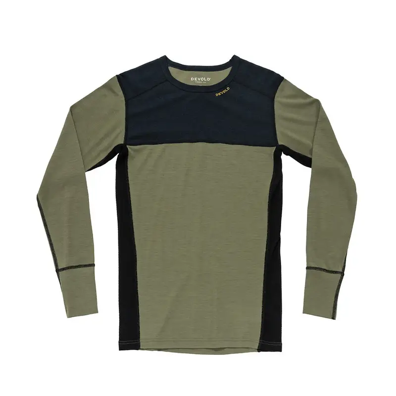 Maglia Trekking Lauparen Merino 190 Ink Liken Nero Uomo S
