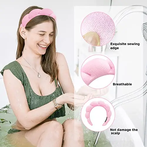 Di Polsini per il Lavaggio del Viso, Clip di Anatroccolo, Polsini Morbidi Elastici per Lavaggio di Viso per Donna miniatura 3