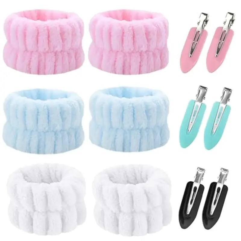 Di Polsini per il Lavaggio del Viso,Clip di Anatroccolo,Polsini Morbidi Elastici per Lavaggio di Viso per Donna