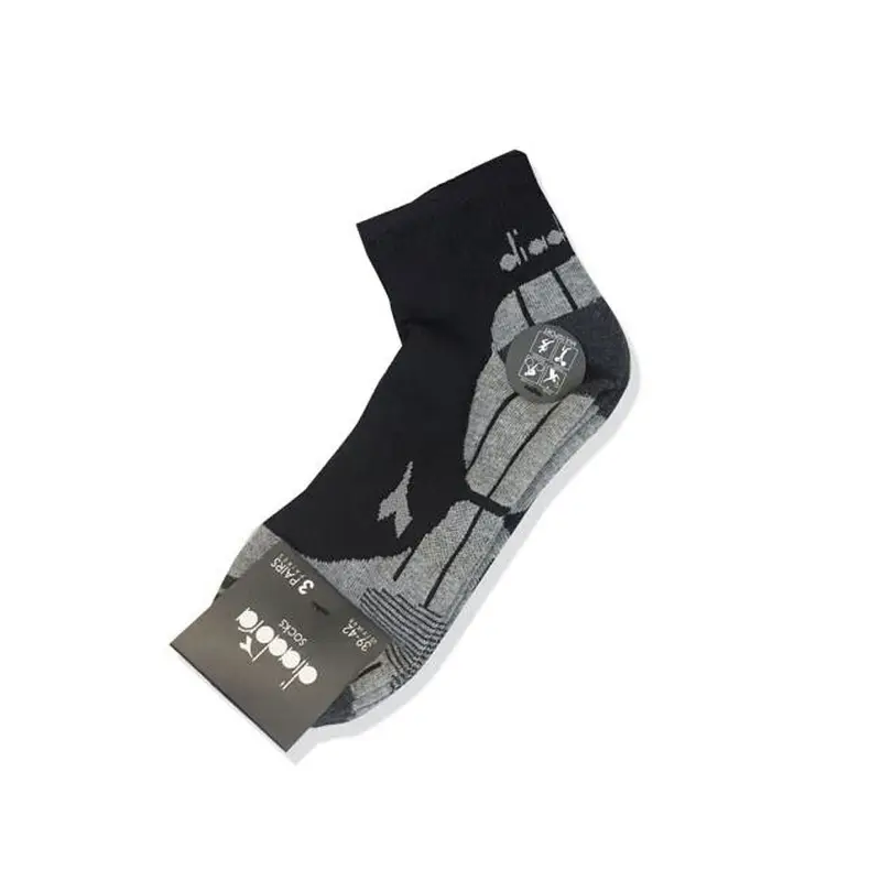 Calze Running 3 Paia Quarter Multi Nero Unisex 43/46