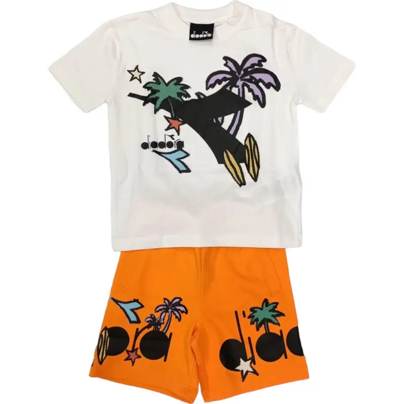 Compl.bianco/arancio Palme S4DIBBTT088 ORANGE