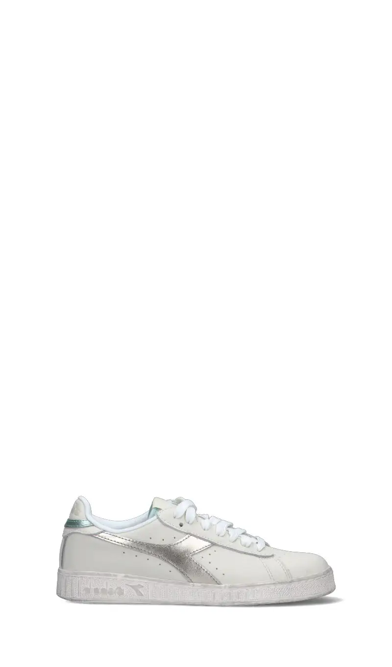 GAME L LOW WAX METAL WN Sneaker donna bianca/argento in pelle Vario