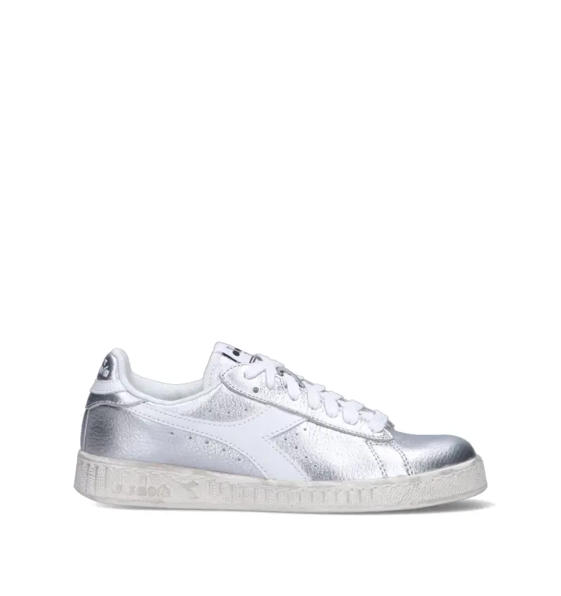 GAME LOW AURA WN Sneaker donna argento in pelle Vario