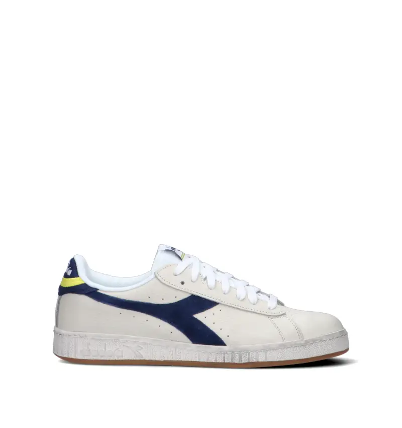 GAME LOW JERSEY WAXED Sneaker uomo bianca in pelle Vario