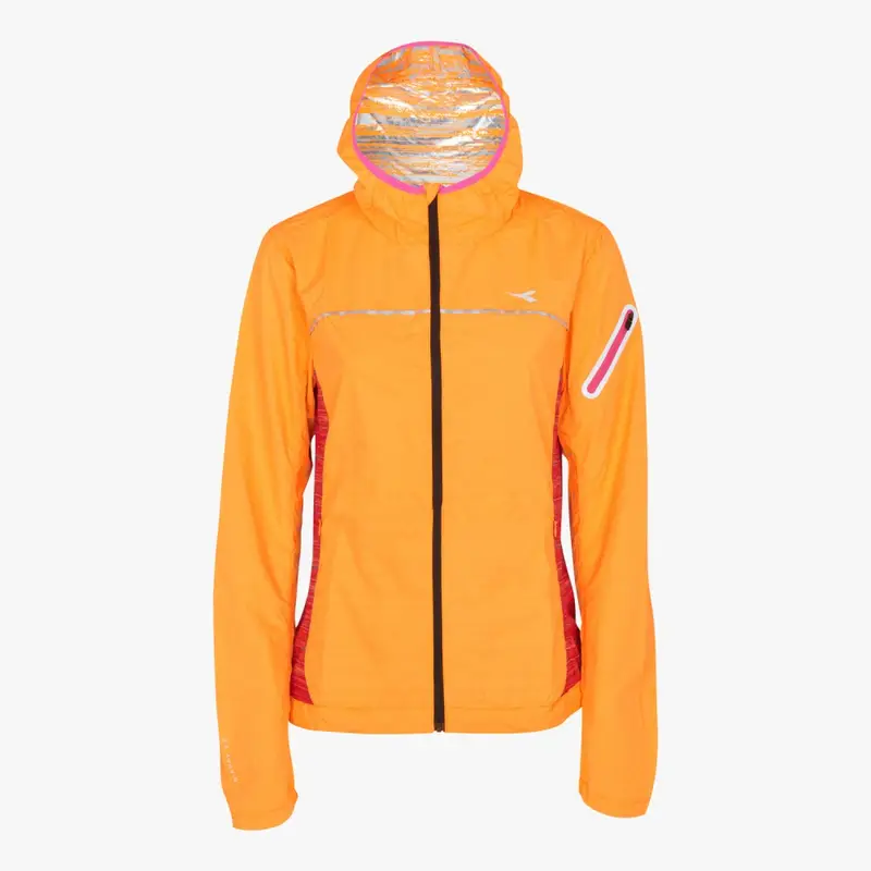 Giacca Run W Wind Arancio XS
