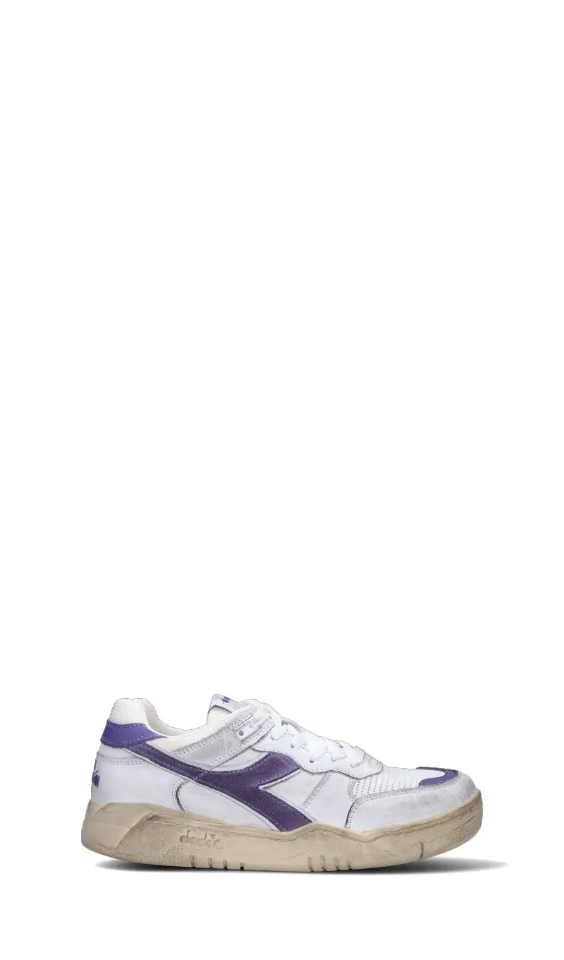 Sneaker donna bianca/viola in pelle Vario
