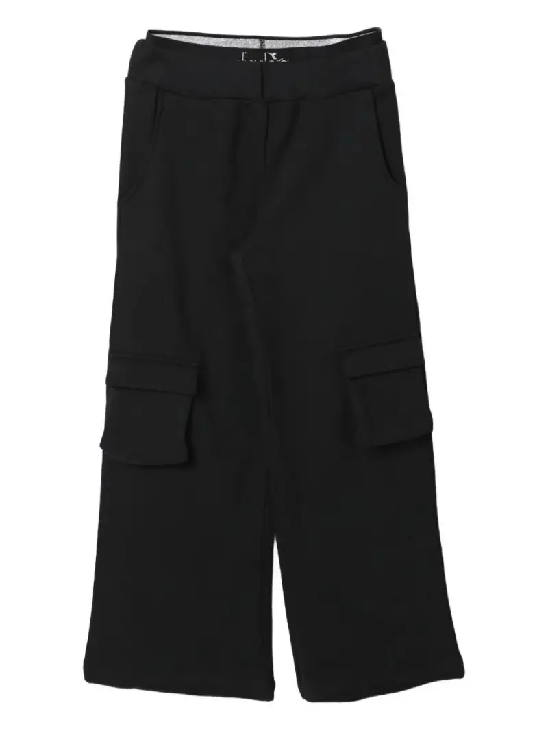 Pantaloni Junior Cargo e Vita Elasticizzata Nero