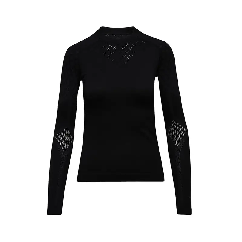 Maglia Running Manica Lunga Hp Act Nero Donna L/XL