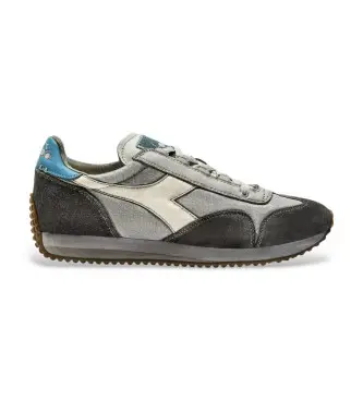 per uomo 201182642 Sneakers Equipe Dirty SV Evo in grigio e blu (42), Pelle, Basso, Stringhe, Casual