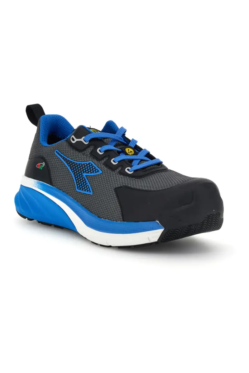 Scarpe antinfortunistiche basse nero blu S1PS SC SR HRO ESD Diadora utility Vortex DA2 Low [NERO miniatura 2